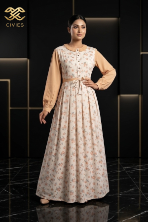 Golden Bloom Gown
